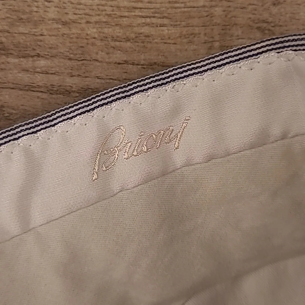 BRIONI Bermuda Light Grey Blue Sz 36 Mens Casual Double Pleated Trouser‎ Shorts